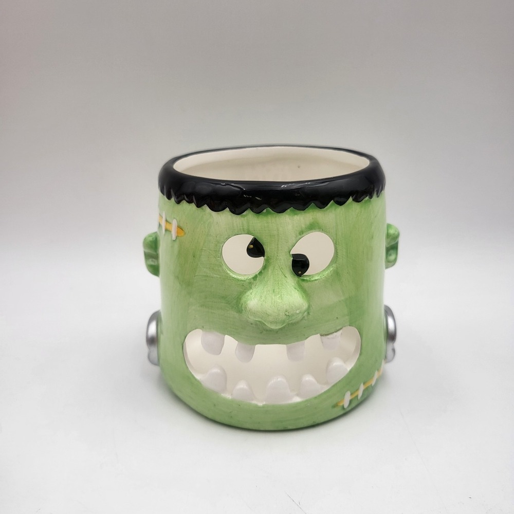 Vintage Halloween Frankenstein Votive Candle Holder Table Top Decor